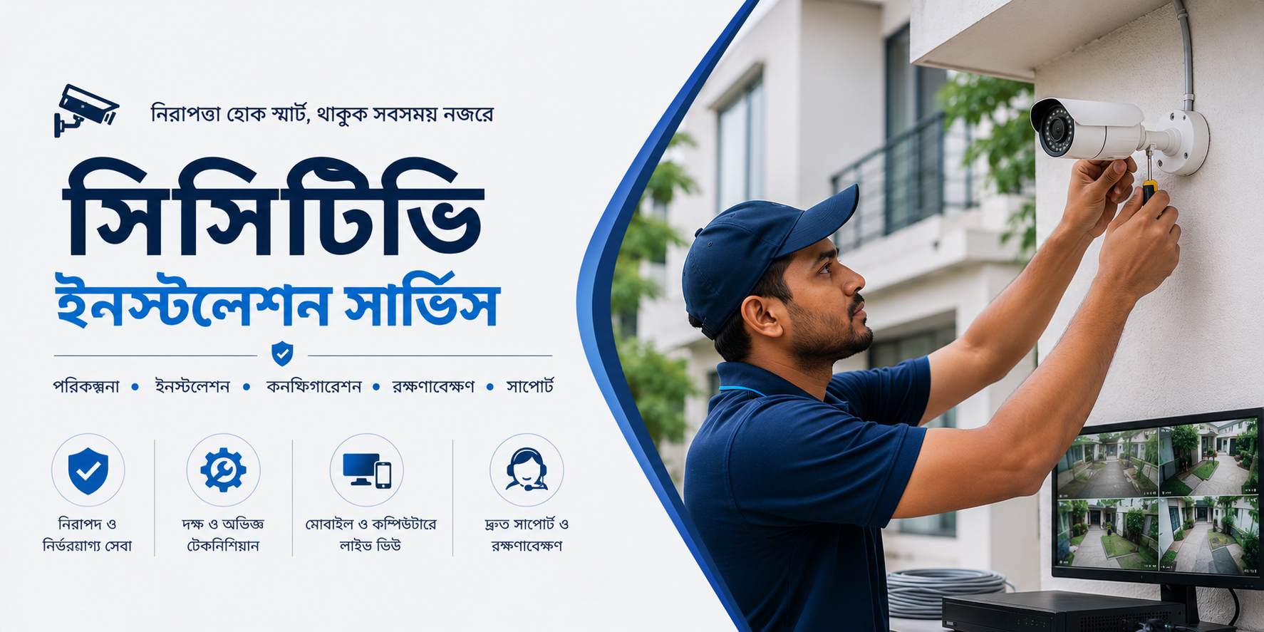 সিসিটিভি ক্যামেরা রিপেয়ার ও ইনস্টলেশন