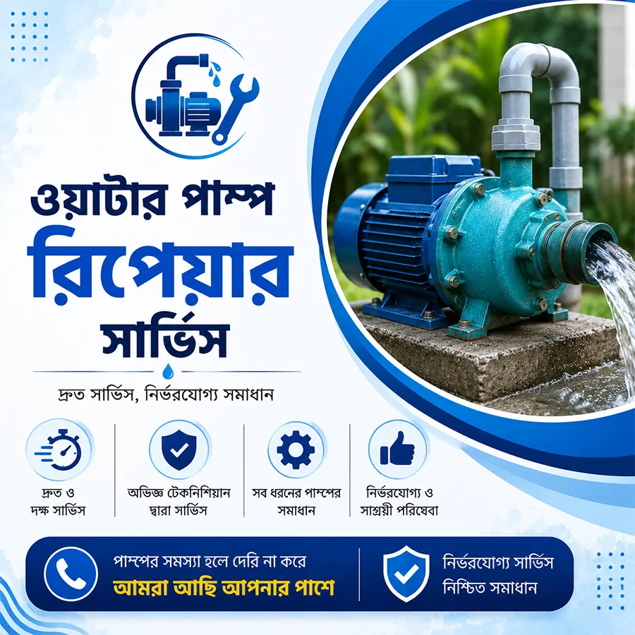 ওয়াটার পাম্প রিপেয়ার সার্ভিস