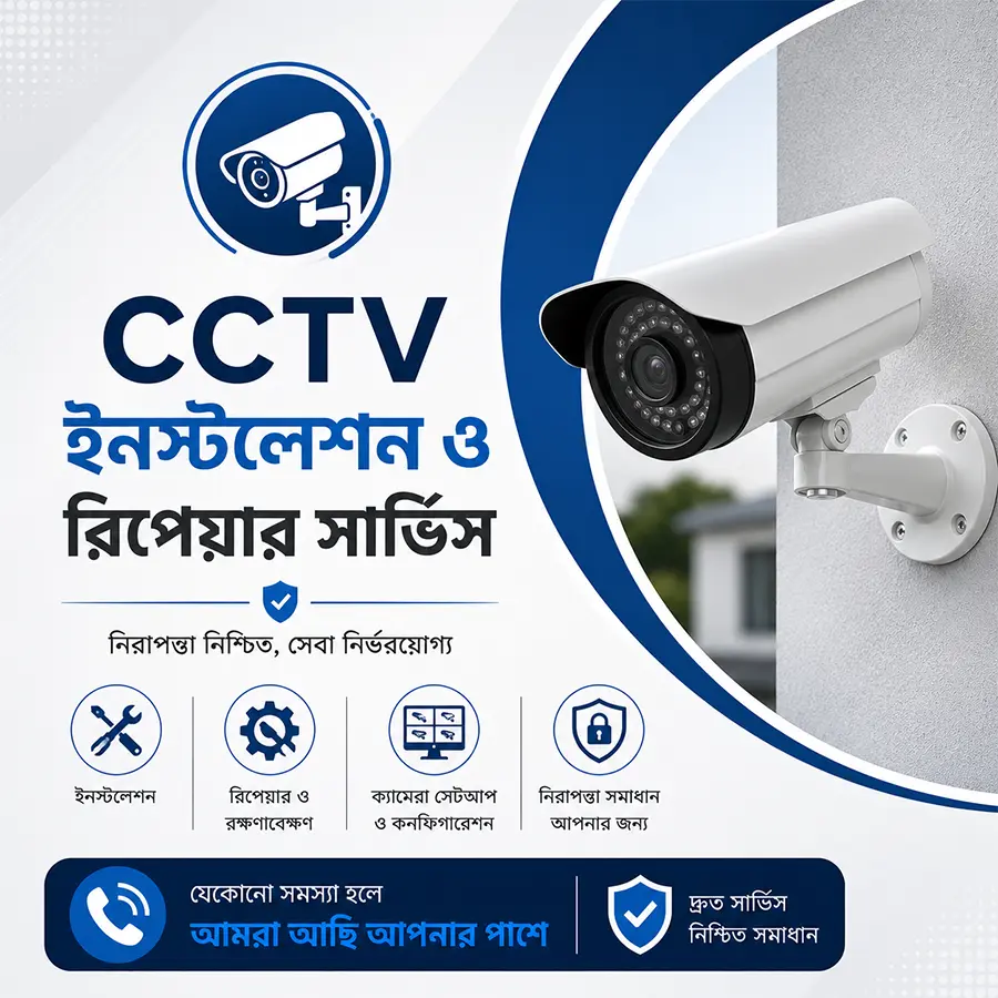 সিসিটিভি ক্যামেরা রিপেয়ার ও ইনস্টলেশন