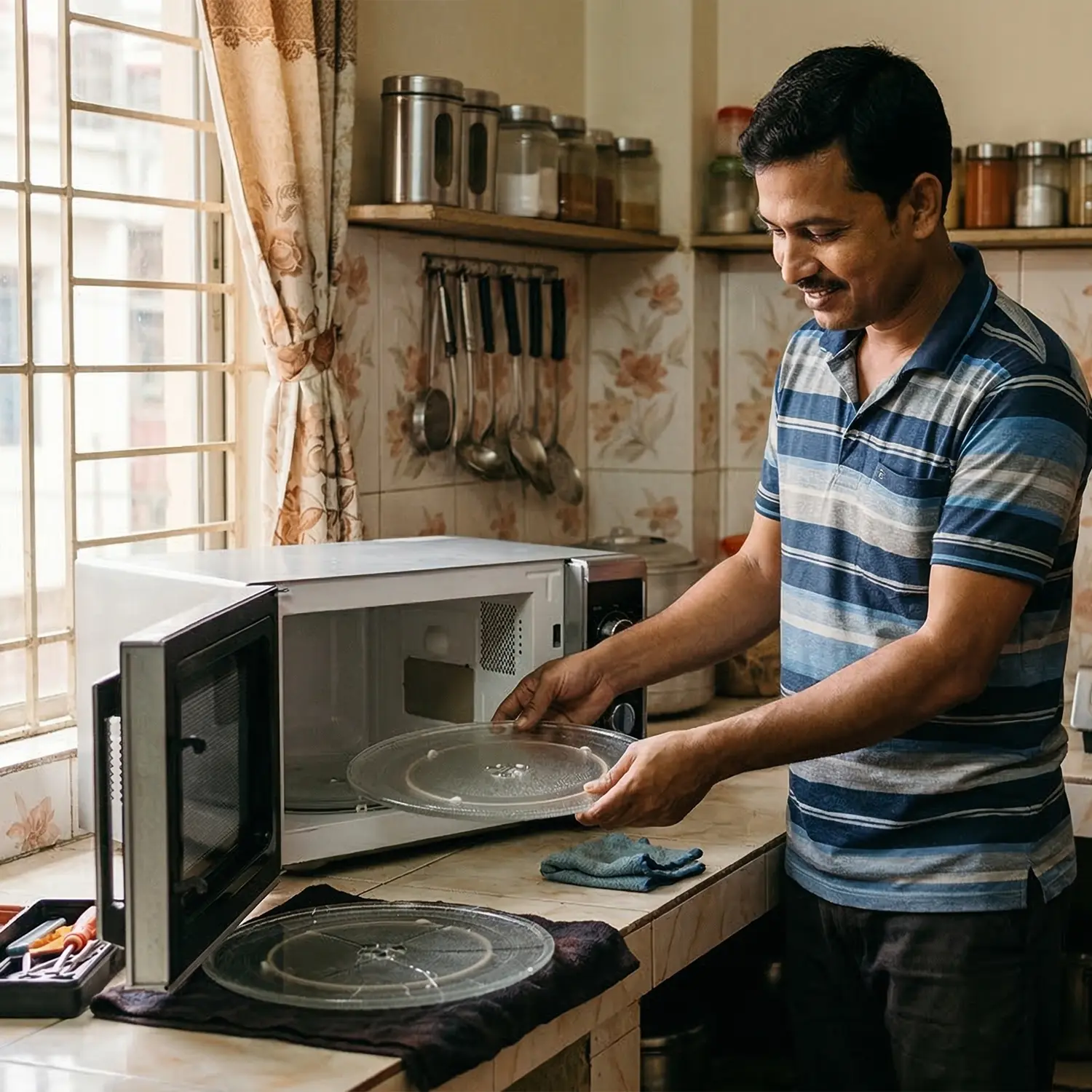 মাইক্রোওয়েভ প্লেট/ট্রে প্রতিস্থাপন