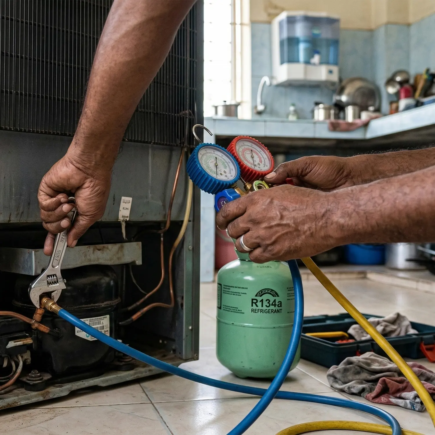 রেফ্রিজারেটর গ্যাস চার্জ