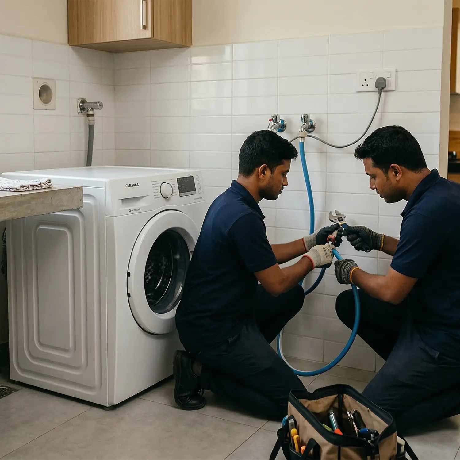 ওয়াশিং-মেশিন ইনস্টলেশন