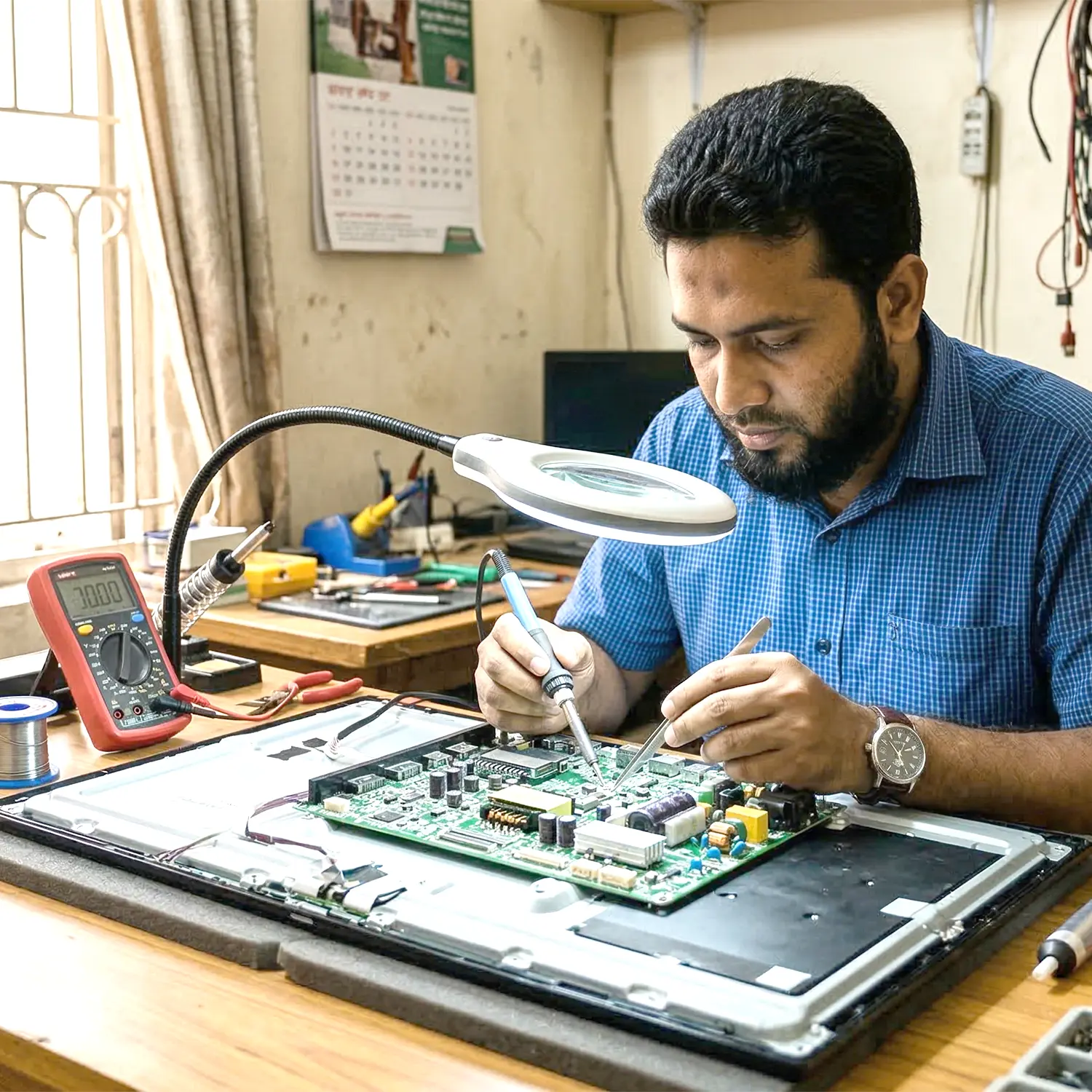 টিভির পিসিবি/কন্ট্রোল বোর্ড রিপেয়ার